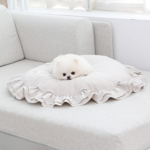 리토가토 콤피 프릴 러그 (베이지) 강아지 고양이 방석 인테리어 실내용 푹신한 침대